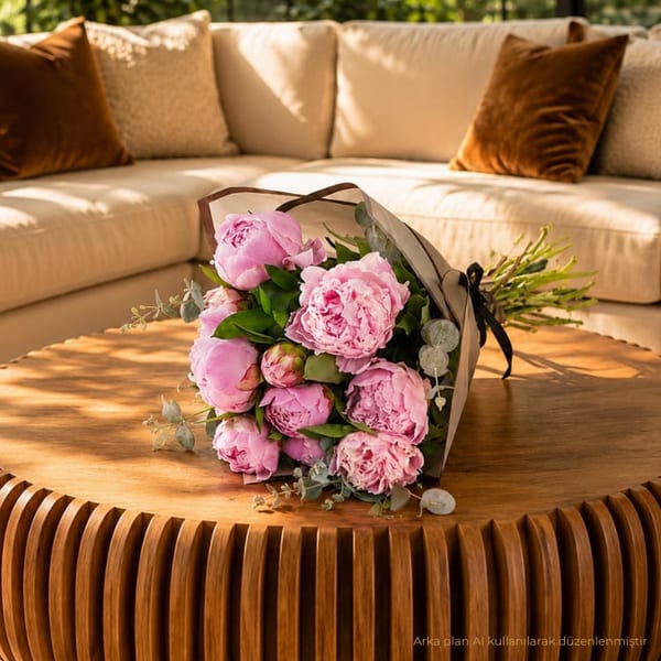 Pink Peonies Buketi — görsel 3
